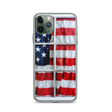 Load image into Gallery viewer, American Flag iPhone Case USA Red White Blue Stars Stripes Patriotic Window USA Love Original Photo by Chandra Carmack of Re-Assigned
