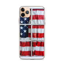 Load image into Gallery viewer, American Flag iPhone Case USA Red White Blue Stars Stripes Patriotic Window USA Love Original Photo by Chandra Carmack of Re-Assigned
