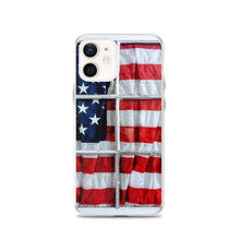 Load image into Gallery viewer, American Flag iPhone Case USA Red White Blue Stars Stripes Patriotic Window USA Love Original Photo by Chandra Carmack of Re-Assigned
