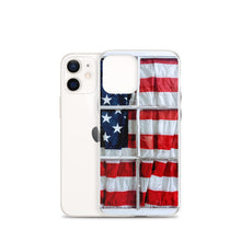 Load image into Gallery viewer, American Flag iPhone Case USA Red White Blue Stars Stripes Patriotic Window USA Love Original Photo by Chandra Carmack of Re-Assigned
