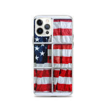 Load image into Gallery viewer, American Flag iPhone Case USA Red White Blue Stars Stripes Patriotic Window USA Love Original Photo by Chandra Carmack of Re-Assigned
