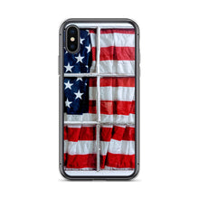 Load image into Gallery viewer, American Flag iPhone Case USA Red White Blue Stars Stripes Patriotic Window USA Love Original Photo by Chandra Carmack of Re-Assigned
