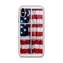 Load image into Gallery viewer, American Flag iPhone Case USA Red White Blue Stars Stripes Patriotic Window USA Love Original Photo by Chandra Carmack of Re-Assigned
