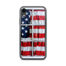 Load image into Gallery viewer, American Flag iPhone Case USA Red White Blue Stars Stripes Patriotic Window USA Love Original Photo by Chandra Carmack of Re-Assigned
