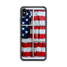 Load image into Gallery viewer, American Flag iPhone Case USA Red White Blue Stars Stripes Patriotic Window USA Love Original Photo by Chandra Carmack of Re-Assigned
